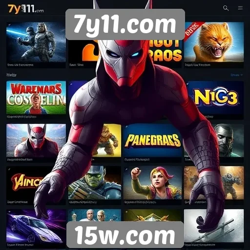 Variedade de jogos disponíveis no site 7y11.com